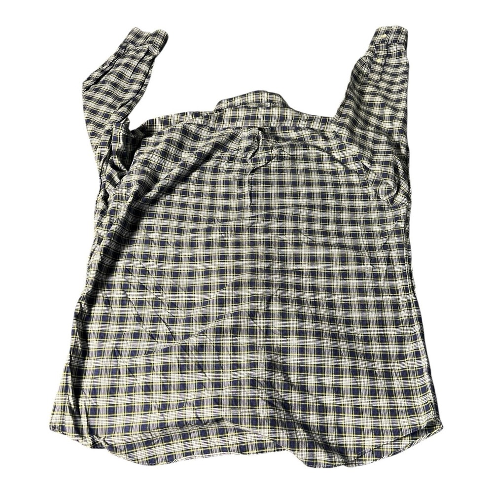 Polo Ralph Lauren Oxford Button Front Long Sleeve‎ Shirt Men's Plaid XXL Blue - Picture 3 of 9